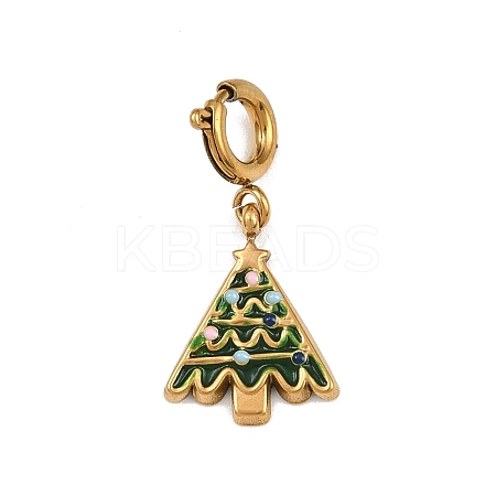 304 Stainless Steel Enamel Pendant Decorations LS-STAS-L304-02G-1