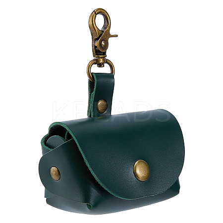 PU Leather Pet Collar Wedding Ring Bearer Pouches AJEW-WH0270-935A-1