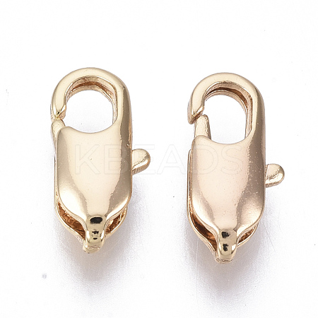 Brass Lobster Claw Clasps KK-N231-70B-G-NF-1