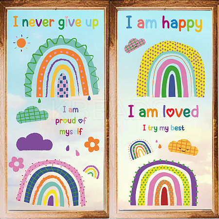 8 Sheets 8 Styles PVC Waterproof Wall Stickers DIY-WH0345-209-1