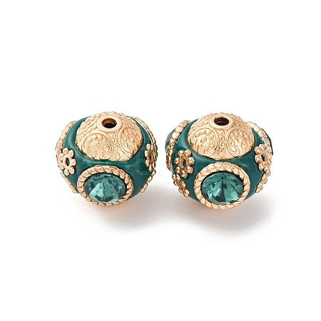 Handmade Resin Indonesia Round Beads IPDL-R400-17-1