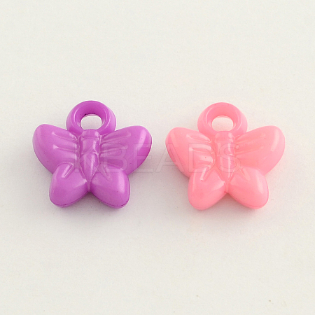 Opaque Acrylic Butterfly Charms SACR-Q099-M77-1