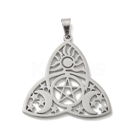 304 Stainless Steel Pendants STAS-M067-04P-1
