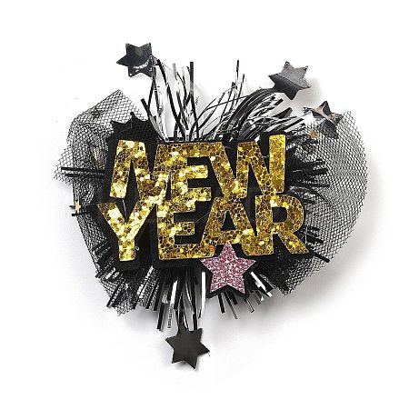 New Year's party Iron Hair Clip OHAR-R102-01H-1