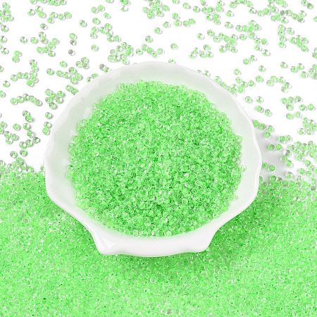 8/0 Inside Colours Transparent Glass Seed Beads SEED-T007-06D-1