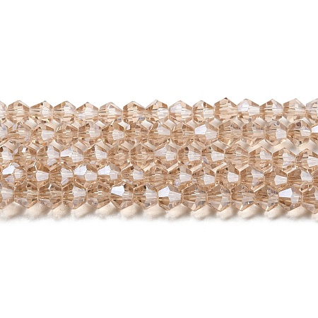 Transparent Electroplate Glass Beads Strands LS-GLAA-F029-2mm-C12-1