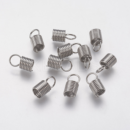 304 Stainless Steel Cord Ends X-STAS-F141-21P-10x5-1