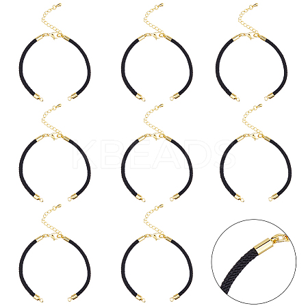 10Pcs Nylon Cords Bracelet Makings Fit for Connector Charms AJEW-DC0001-90-1
