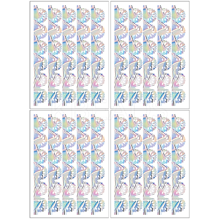 PVC Self Adhesive Stickers STIC-WH20010-20A-1