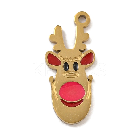 Christmas Theme 304 Stainless Steel Pendants STAS-Z093-08K-1