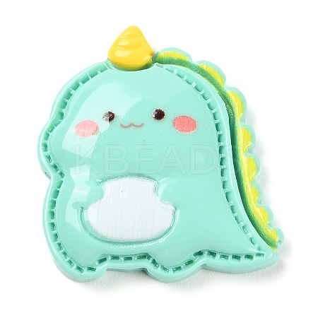 Animal Theme Opaque Resin Cabochons RESI-E046-01I-1
