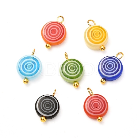 Lampwork Pendants PALLOY-JF00970-1