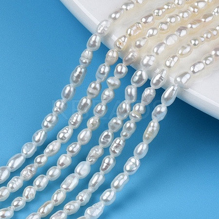Natural Cultured Freshwater Pearl Beads Strands PEAR-N012-02I-1