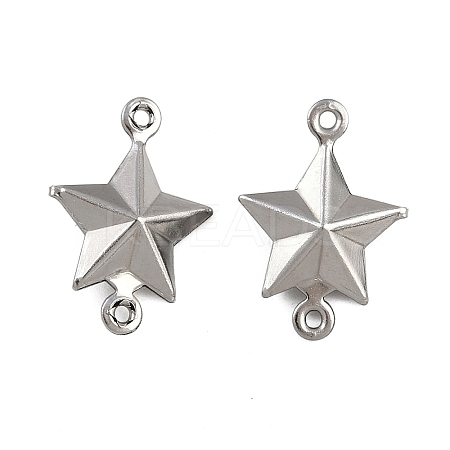 304 Stainless Steel Connector Charms STAS-L297-10P-1