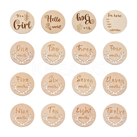 Basswood Milestone Cards WOOD-TA0002-44-1