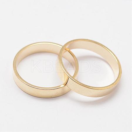 Rack Plating Brass Linking Rings KK-K125-02G-1