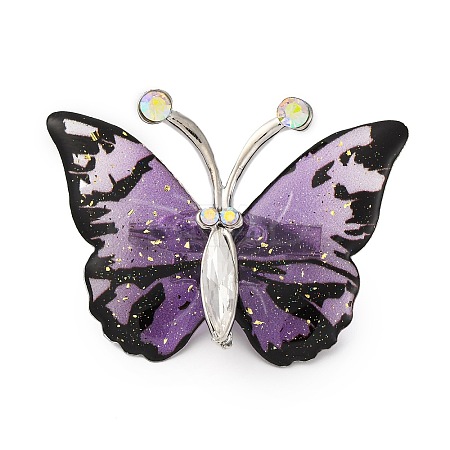 Butterfly Transparent Resin Brooch LS-JEWB-M047-01D-1