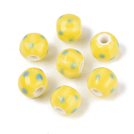 Handmade Porcelain Beads PORC-Q008-04A-1