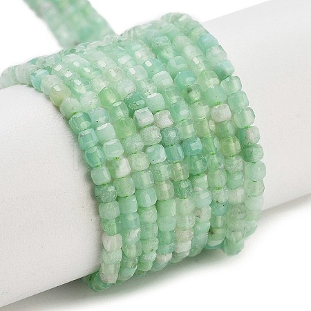 Natural Chrysoprase Beads Stands G-H042-B30-01-1