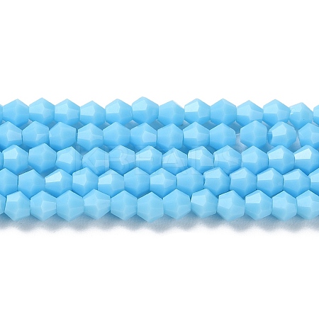 Opaque Solid Color Imitation Jade Glass Beads Strands LS-EGLA-A039-P4mm-D12-1