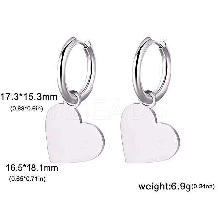 304 Stainless Steel Hoop Earrings FS-WG6A0FB-09-1