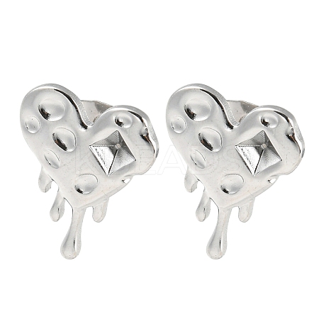 Non-Tarnish 304 Stainless Steel Stud Earrings Findings EJEW-I290-04P-1