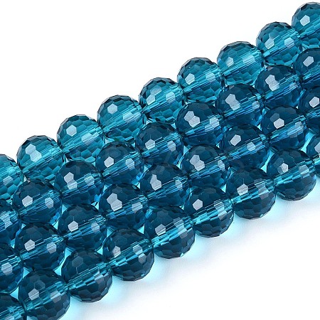 Transparent Glass Bead Strands GLAA-R095-12mm-25-1