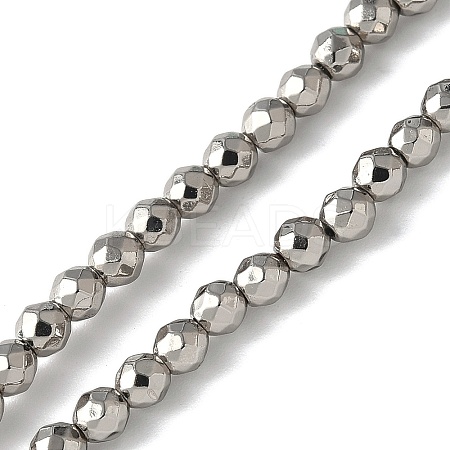 Baking Paint Synthetic Non-Magnetic Hematite Beads Strands G-H020-K01-10-1