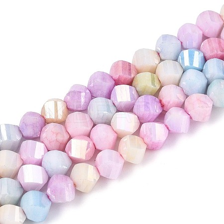 Anti-Tarnish Electroplate Glass Beads Strands LS-GLAA-T025-6mm-14I-1