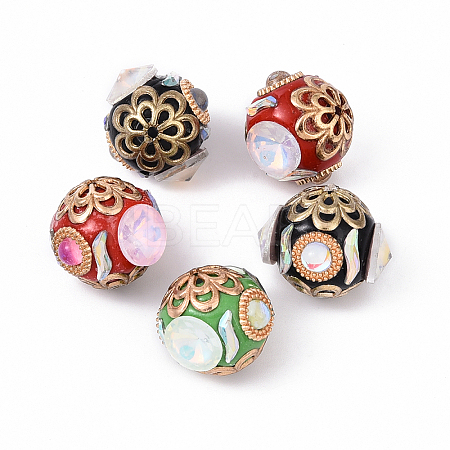 5Pcs Handmade Indonesia Beads IPDL-YW0001-02-1