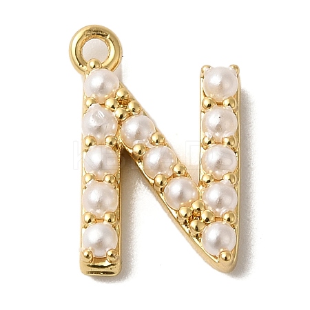 Plastic Imitation Pearl Pendants KK-P230-17G-N-1