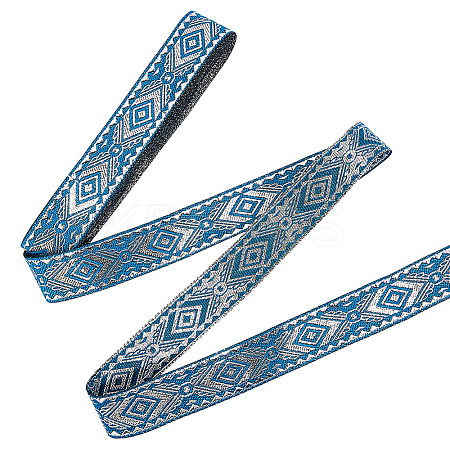 Ethnic Style Embroidery Polyester Ribbons OCOR-WH0109-042B-02-1