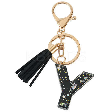 1Pc Resin Letter Keychains KEYC-TADJ0001-09Y-1