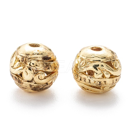 Alloy Hollow Beads X1-PALLOY-P238-09G-RS-1