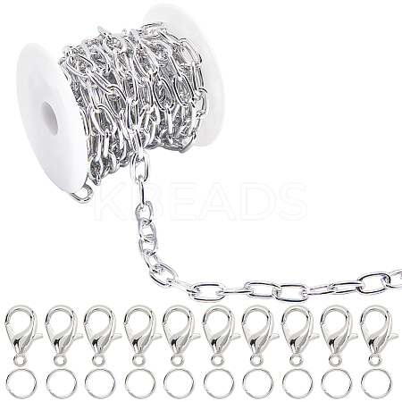 DIY Oxidation Aluminum Cable Chains Necklaces/Bracelets Making Kits DIY-SP0001-87B-S-1