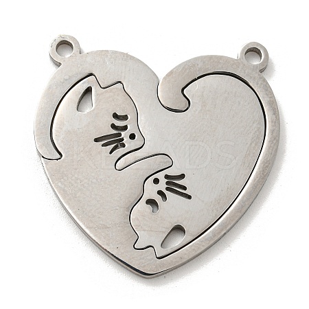 Non-Tarnish 304 Stainless Steel Split Pendants LS-STAS-H184-01P-1