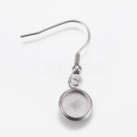 Stainless Steel Dangle Earrings EJEW-WH0001-A05-1