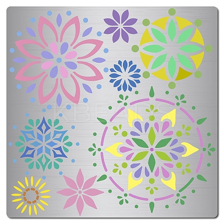 Mandala Stainless Steel Cutting Dies Stencils DIY-WH0238-147-1