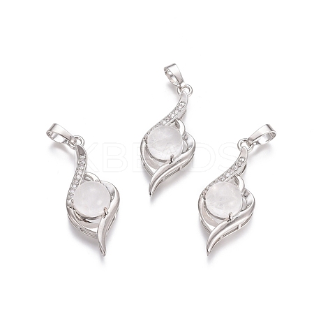 Natural Quartz Crystal Pendants G-L512-G12-1
