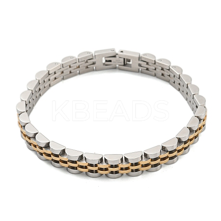 Ion Plating(IP) 304 Stainless Steel Thick Link Chain Bracelet BJEW-G649-09B-E-1