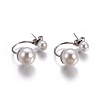 304 Stainless Steel Stud Earrings EJEW-P184-01P-1