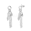 Nuggets Natural Pearl Dangle Stud Earrings EJEW-G411-01P-1