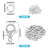 304 Stainless Steel Lobster Claw Clasps STAS-UN0006-29P-2