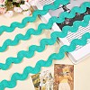 9 Yards Polyester Wavy Fringe Trim Ribbon OCOR-XCP0002-95A-3