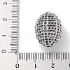 Rack Plating Brass Micro Pave Cubic Zirconia Beads KK-L224-024P-3