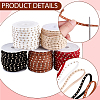 CALFOVERA 5 Rolls 5 Colors Faux Suede Cord LW-CL0001-02D-6