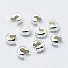 925 Sterling Silver Crimp Bead Cover STER-L063-06A-S-3