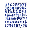 Number & Alphabet & Sign PVC Waterproof Self-Adhesive Sticker DIY-I073-04B-1