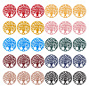 100Pcs 10 Colors Spray Painted 430 Stainless Steel Connector Charms STAS-TA0002-54-1