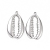 Non-Tarnish 304 Stainless Steel Pendants STAS-C003-11P-2